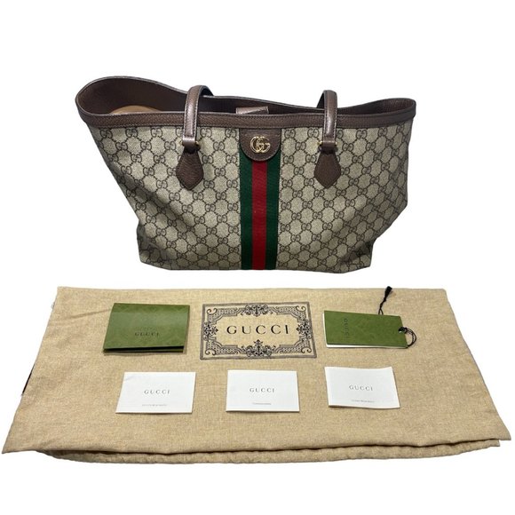 GUCCI Ophida GG Medium Tote - Picture 1 of 8